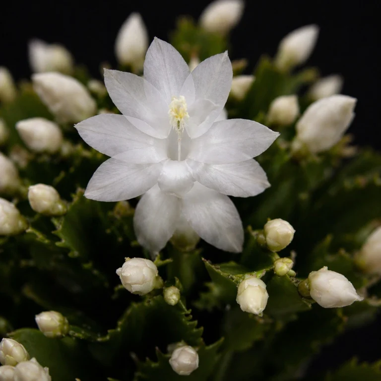 Schlumbergera white met ai